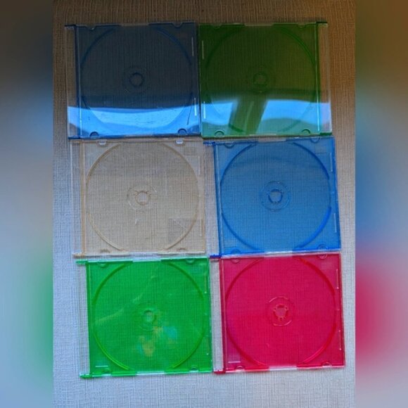 6 Pack CD Cases - Empty - Picture 1 of 1